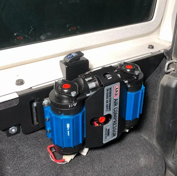 Jeep Wrangler JL 2-Door M.O.R.E. ARB Twin Compressor Mount, Black - 12V