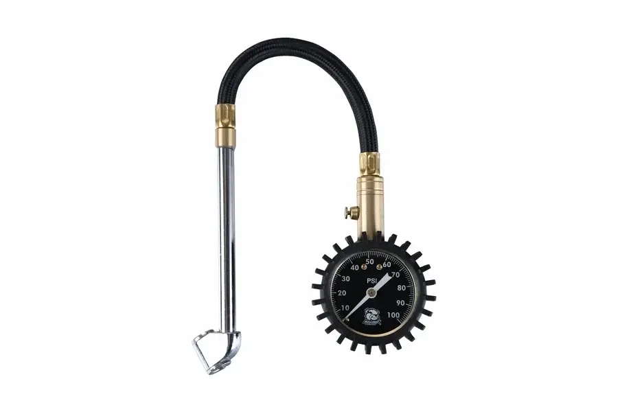 Heavy Duty Bulldog Winch Air Pressure Gauge - Analog - 0-100psi