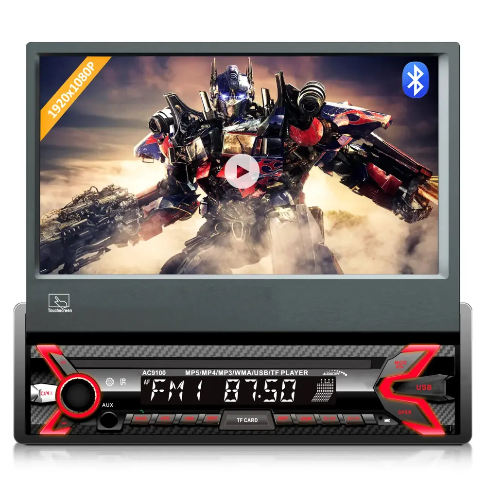 Universal Audiocore AC9100 Car Radio LCD 7" Screen 1080P MP5 MP3 USB AVI DivX Bluetooth-enabled Handsfree RDS Digital Radi...