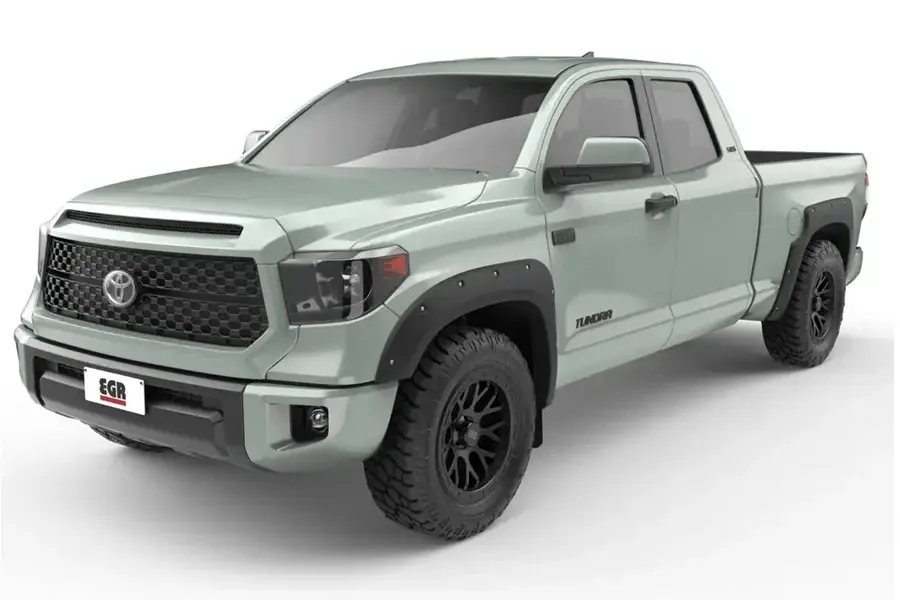 2014-21 Toyota Tundra EGR USA Front and Rear Bolt-On Look Fender Flares, Matte Onyx