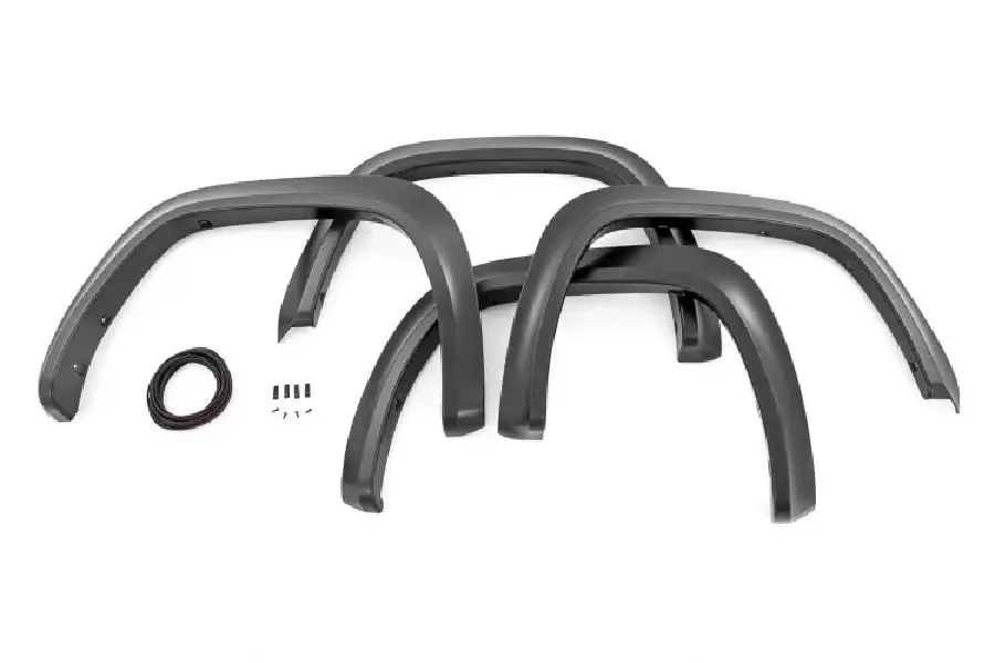2022-25 Toyota Tundra Rough Country Sport Style Fender Flares - Place 4 - Flat Black