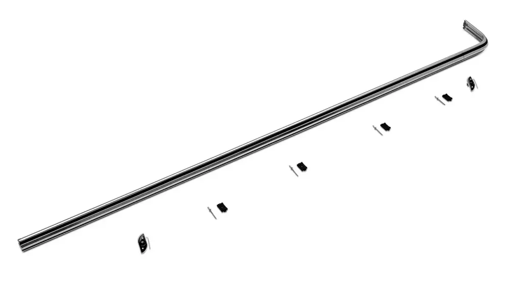 Body Chrome, Driver Quarter Panel Molding, 1966-77 Ford Bronco