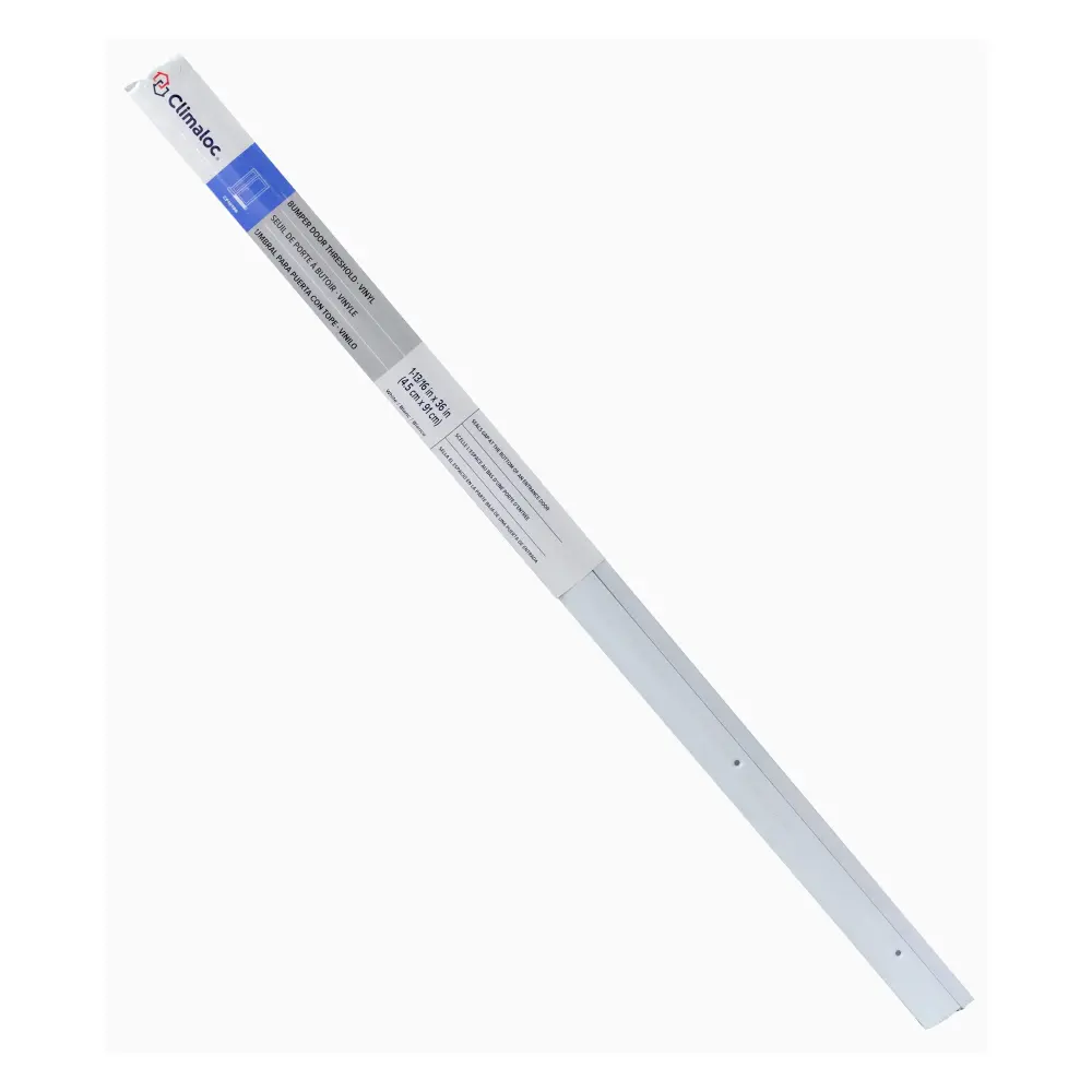 Bumper threshold 36'' vinyl, 1-3/4" x 36", trim to fit