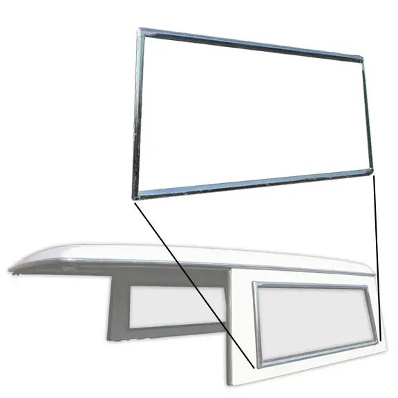 Driver Side Hardtop Side Window Chromium Trim, 1966-77 Ford Bronco