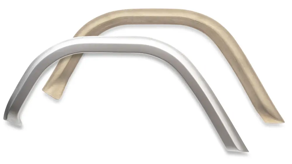 Fiberglass Front Fender Flares w/Rivets & Welting, 1966-77 Ford Bronco