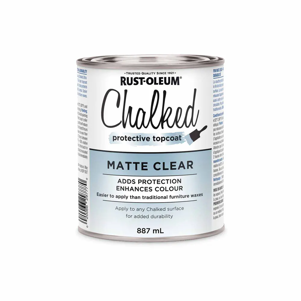Topcoat Chalked Paint Crystal, 887 ml