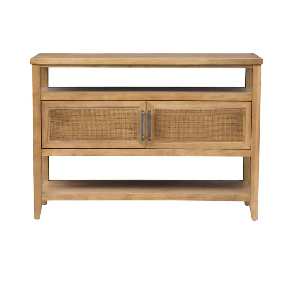 Naomi - 2 Door Storage Console Table Ample Shelving - Genuine