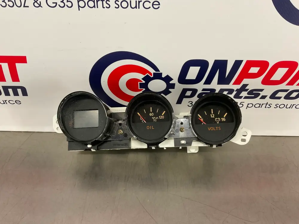 2006 Nissan 350Z Center Dash Instrument Gauge Cluster Oil Volts OEM 12BI3DC
