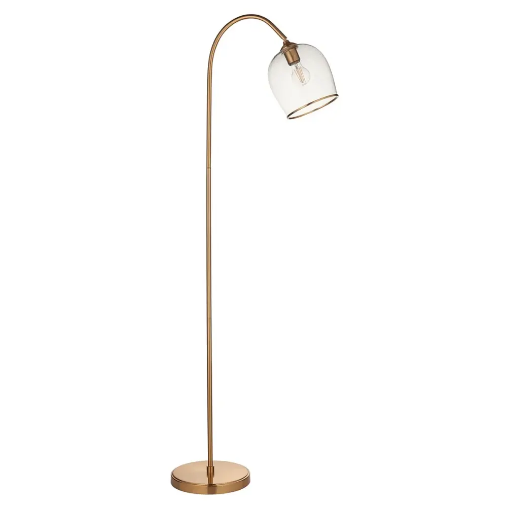 Ashcroft Floor Lamp - Soft-touch Aged Brass