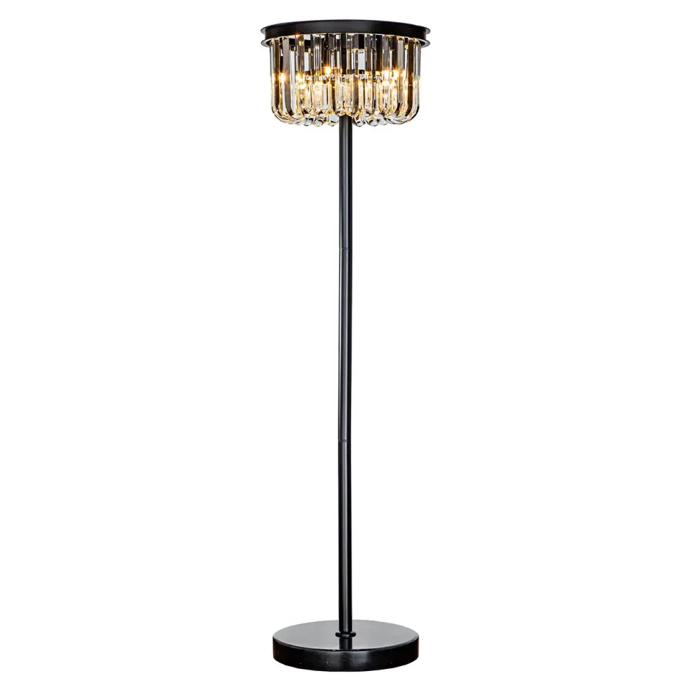 Dagmar Marble Base Floor Lamp - Charcoal