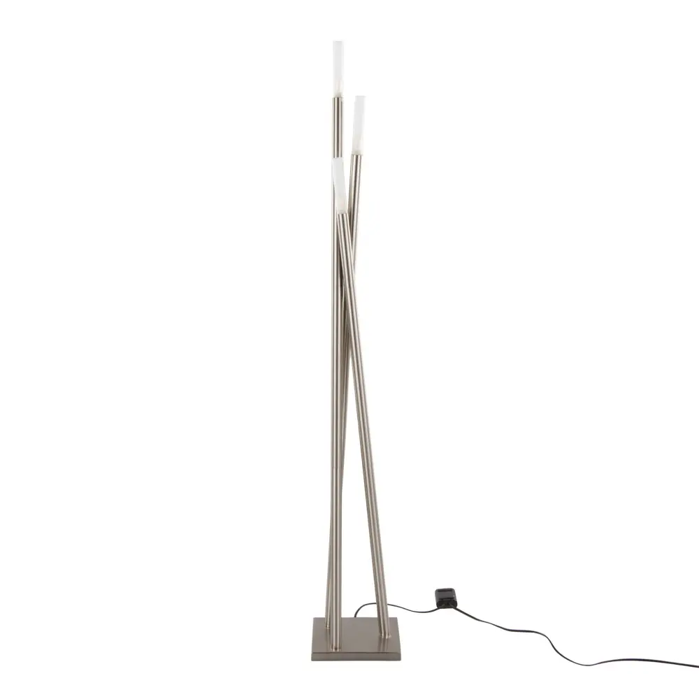 Underbody Icicle - Contemporary Floor Lamp - Nickel