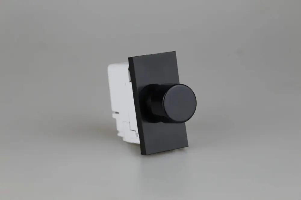 Varilight 2-Way Push-On/Off Rotary LED Dimmer 0-100W (max 10 LEDs) Onyx DKP100B