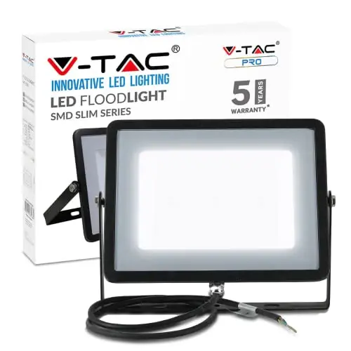V-TAC LED Floodlight Outdoor 100W Flood Lights Outdoor | 8000 Lumens LED Work Light | Waterproof IP65 | Day Ivory 4000K LE...