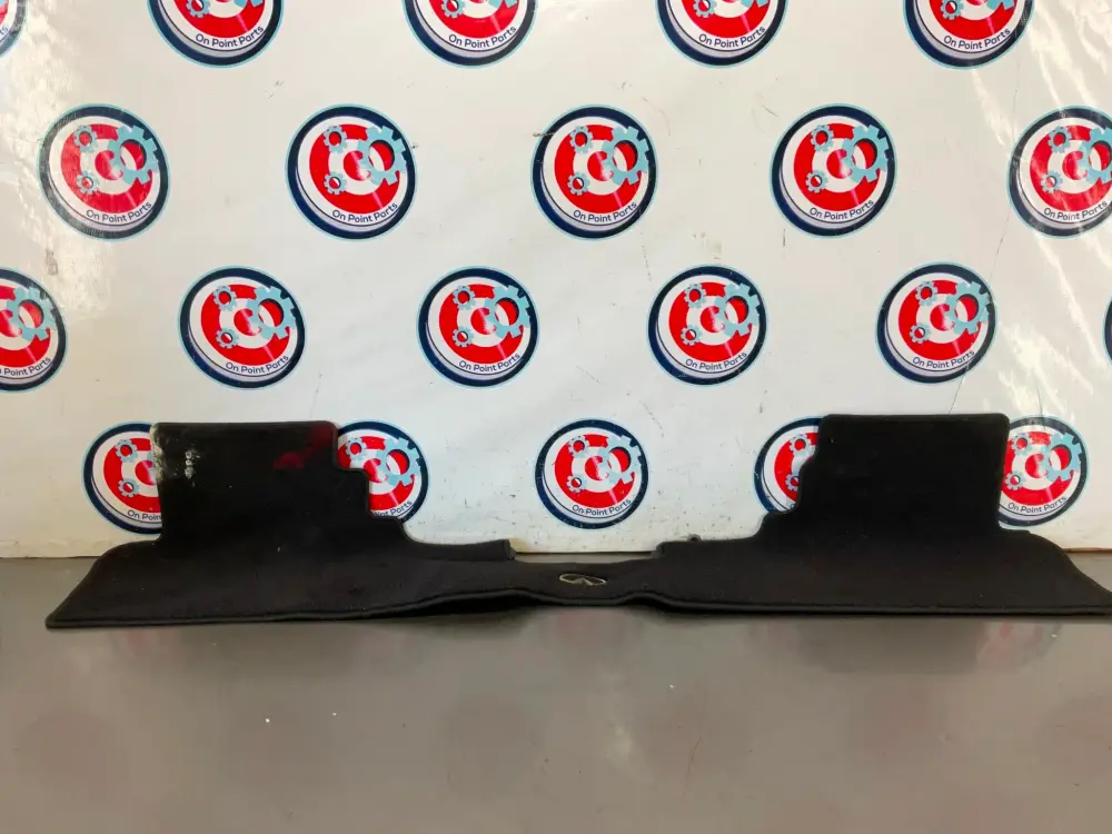 08-15 Infiniti G37 Q60 Rear Carpet Floor Mat Emblem OEM 22BHYD9