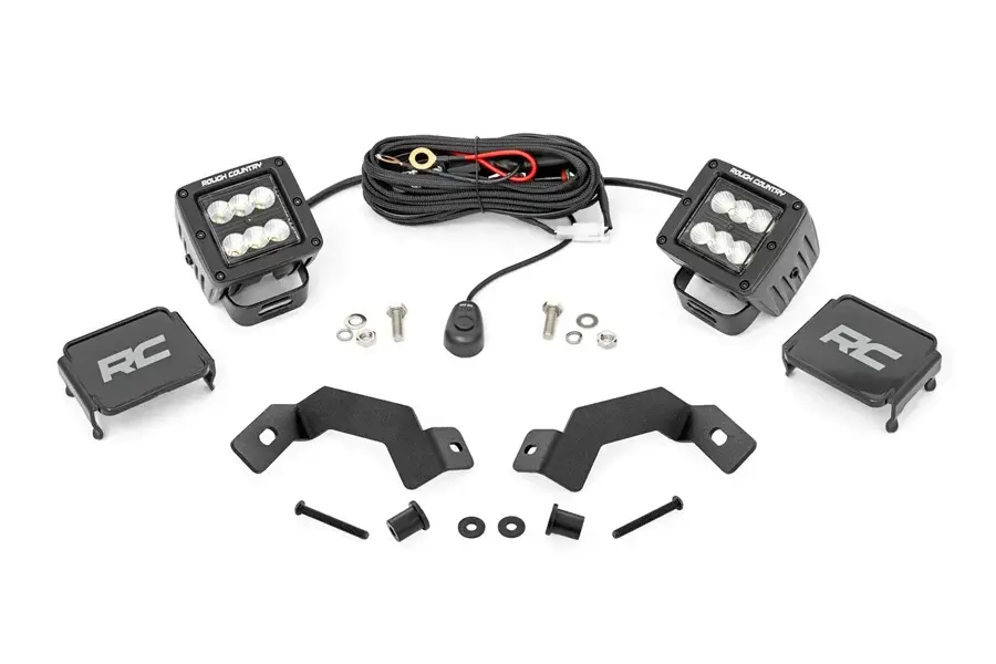2024-25 Toyota Land Cruiser Rough Country Black Series LED Buoyant Kit (Flood Beam)