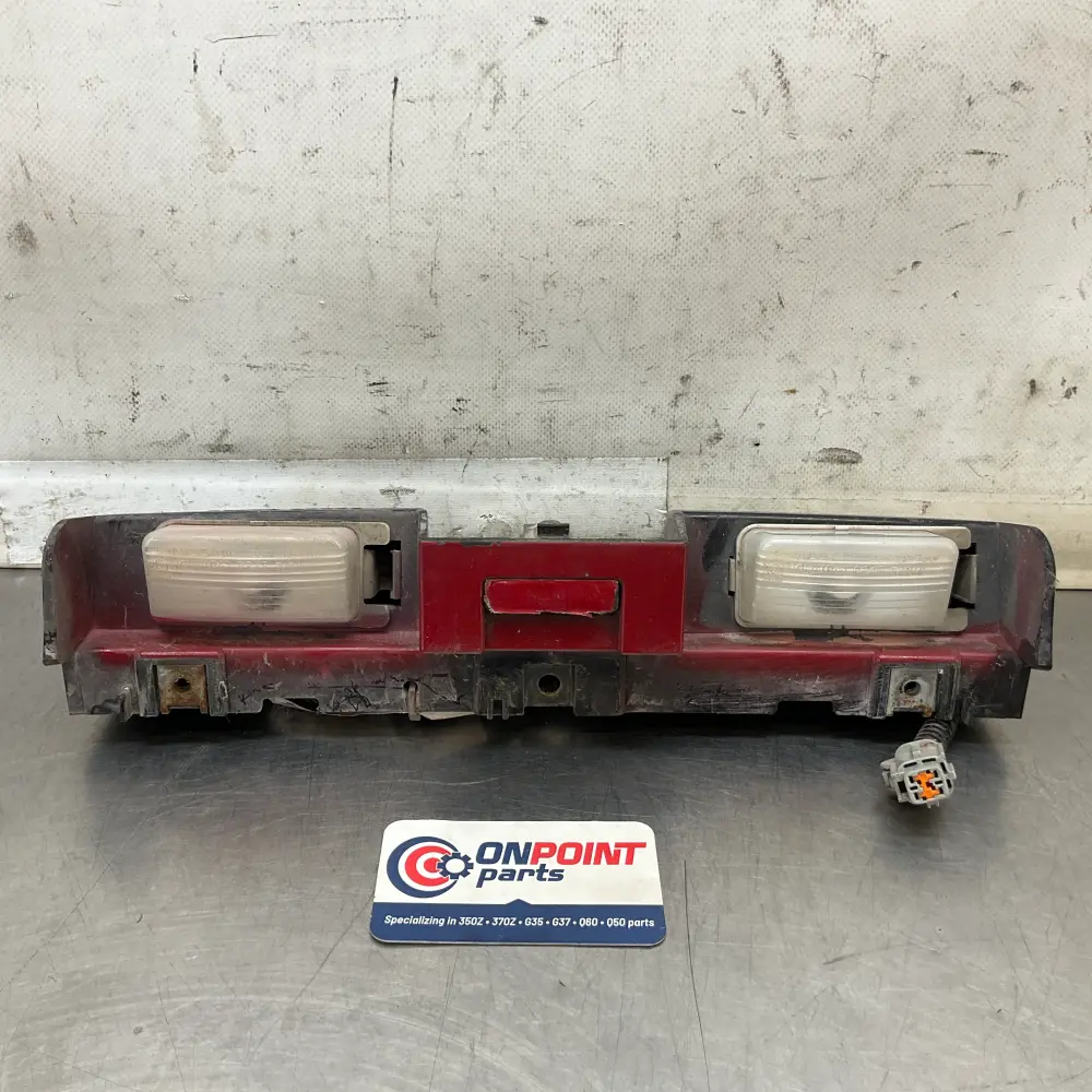 03-09 Nissan 350Z Rear Bumper License Plate Portable 96252CD000 OEM 21BBPD2