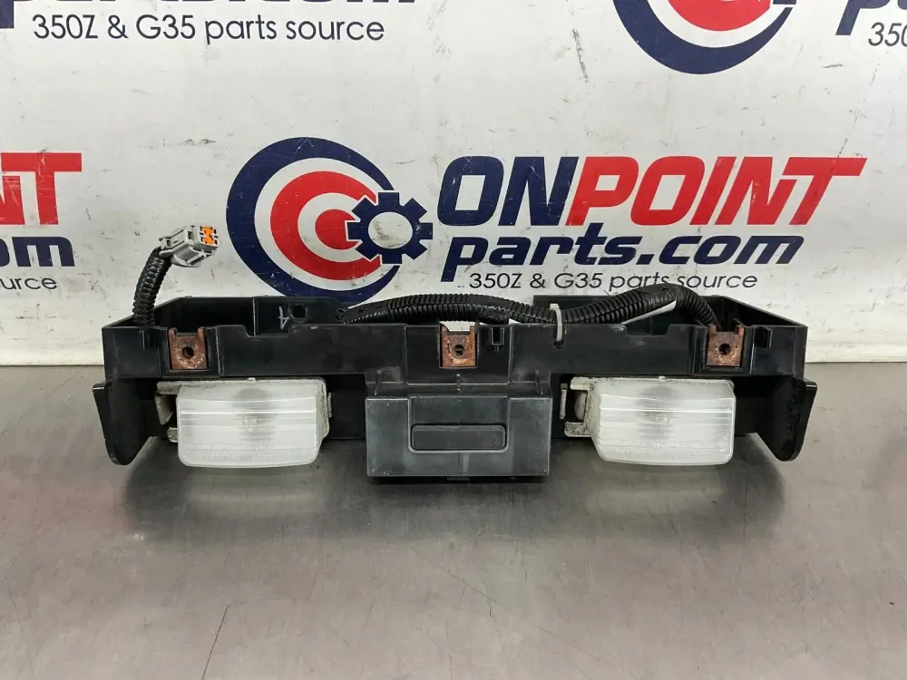 2004 Nissan 350Z Rear Bumper License Plate Portable Assembly 96250 OEM 25BF9EC