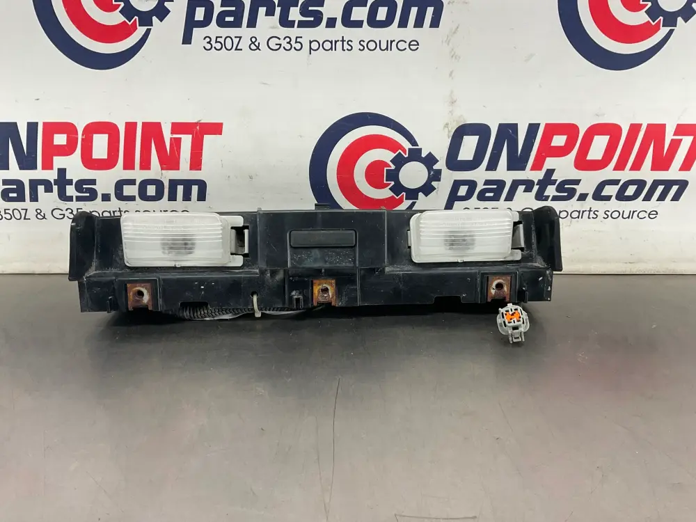 2006 Nissan 350Z Rear Bumper License Plate Portable Assembly OEM 23BC9E2