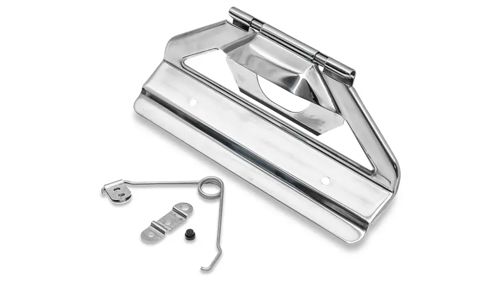 Stainless Steel License Plate Bracket Assembly w/Retainer & Spring