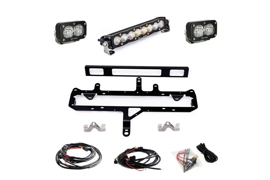 2024+ Toyota Tacoma Baja Designs S8 10in / S2 Pro Gille Light Kit - Lucid