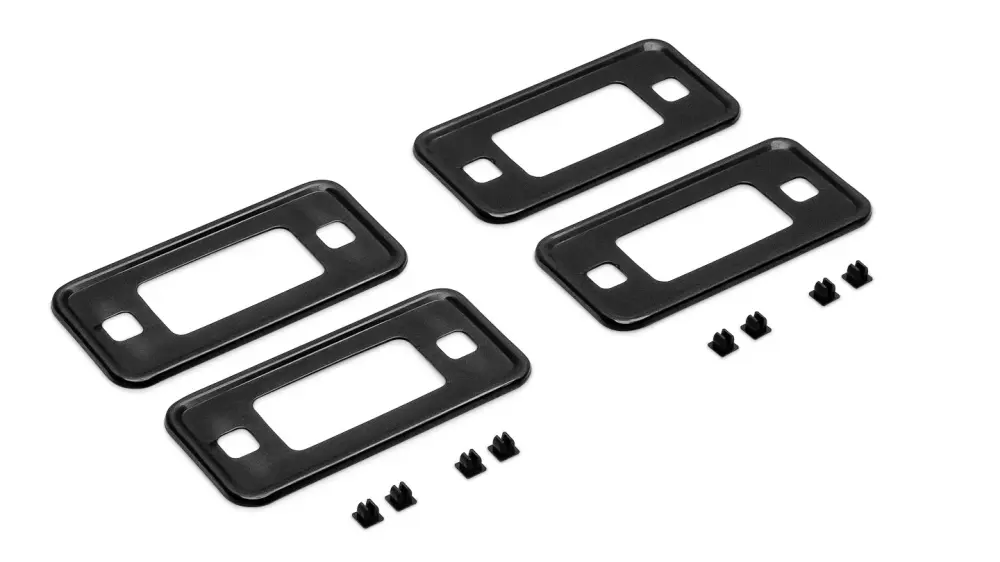 Black Marker Light Bezel Kit, Place 4, 1970-77 Ford Bronco