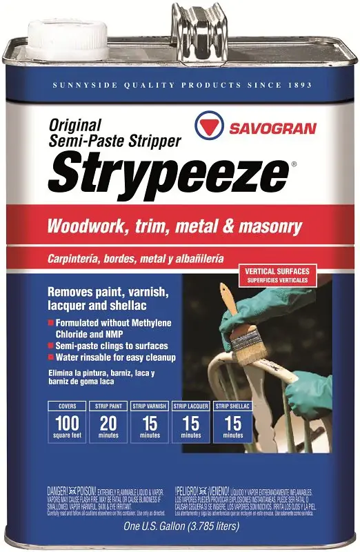 OEM Match Savogran 01233 Paint/Varnish Remover, Peach, 1 gal, Liquid, Aromatic