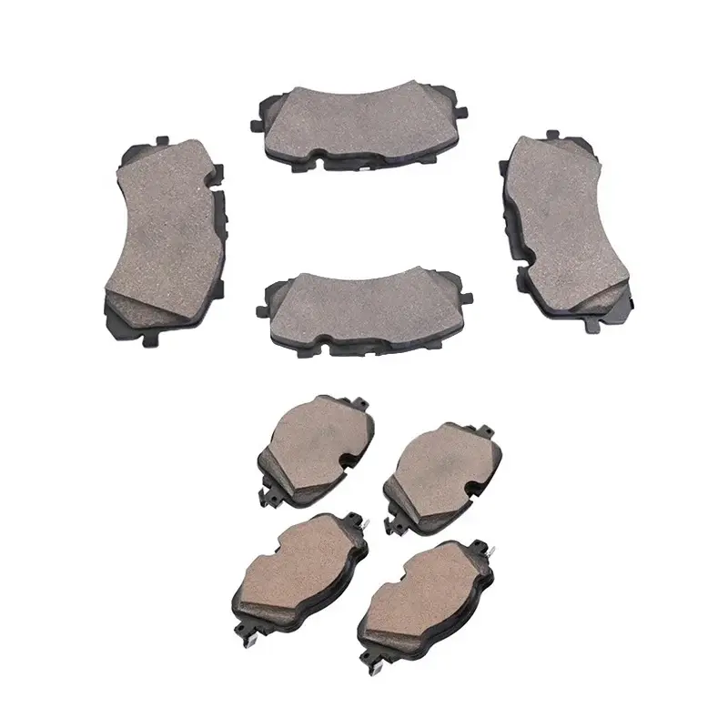 Drilled Rotor 8 Pieces Front & Rear Brake Pad 4M0698451C 4M0698151AK Bentley Bentayga 2017-2023