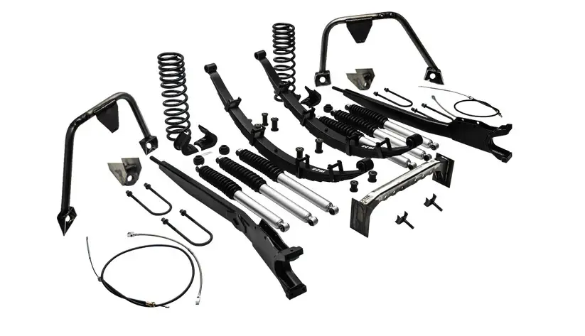 3.5 inch Long Travel Suspension Lift Kit - Level 4