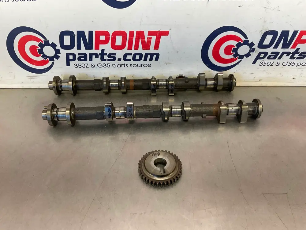 2003 Infiniti G35 Driver Left VQ35DE Exhaust Intake Cam Shafts OEM 11BJRD0