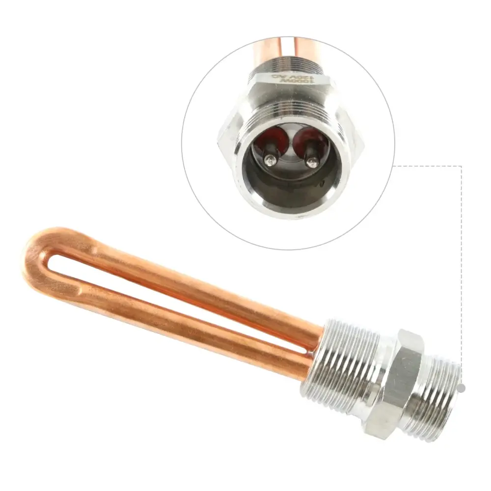 120V 1000W 3/4"NPT Engine Block Heater Assembly 1214R 30307 LR93521 3500043 Ford Caterpillar Hino Mack Mercury Nissan Linc...