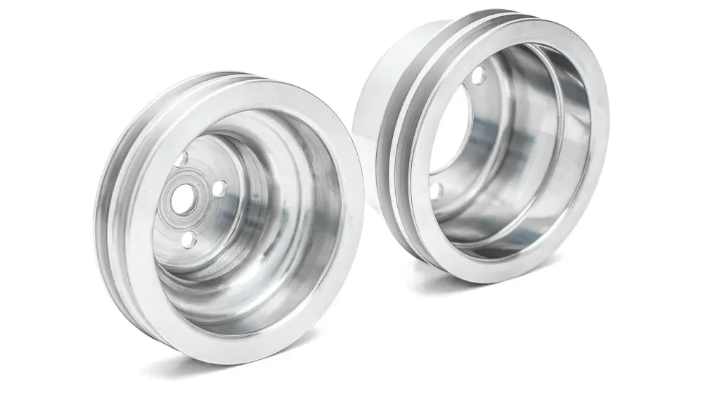Billet Aluminum Water Pump & Crankshaft Pulley Place, 1966-77 Ford Bronco