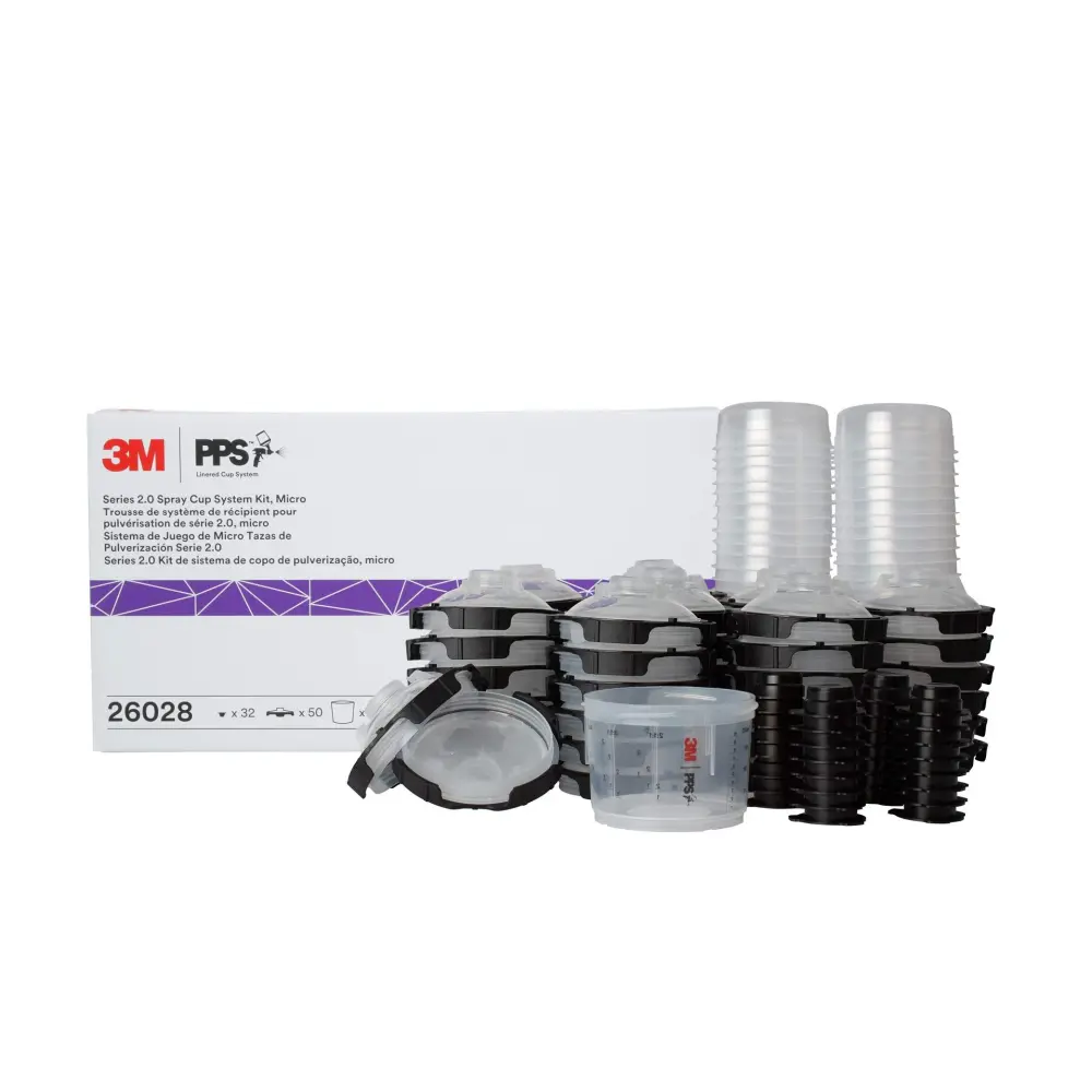 3M PPS 2.0 Spray Gun Cup, Lids and Liners Kit