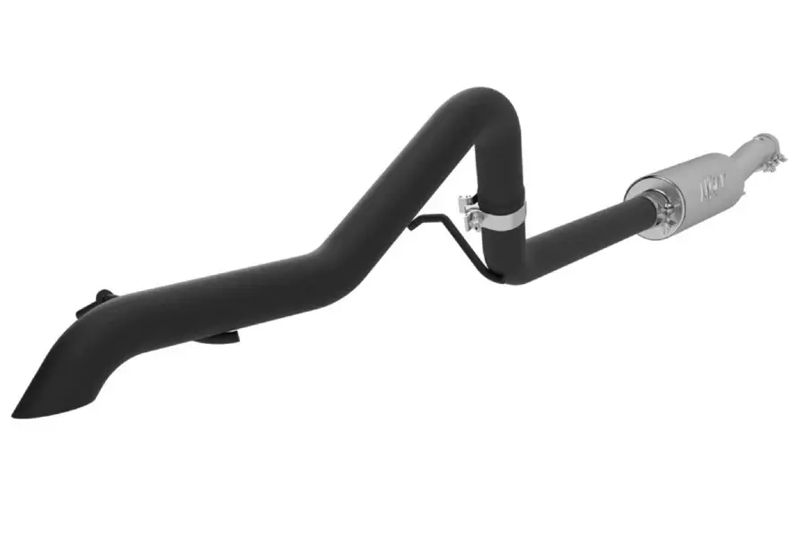 2007-11 Jeep Wrangler JK MBRP 2.5in Off-Road Exhaust Tail Pipe - Muffler Before Axle - Charcoal Coated