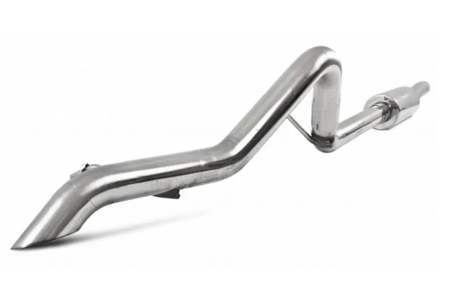 2012-18 Jeep Wrangler JK MBRP T409 Stain-resistant Steel Pro Series 2.5in Off-Road Tail Pipe - Muffler Before Axle