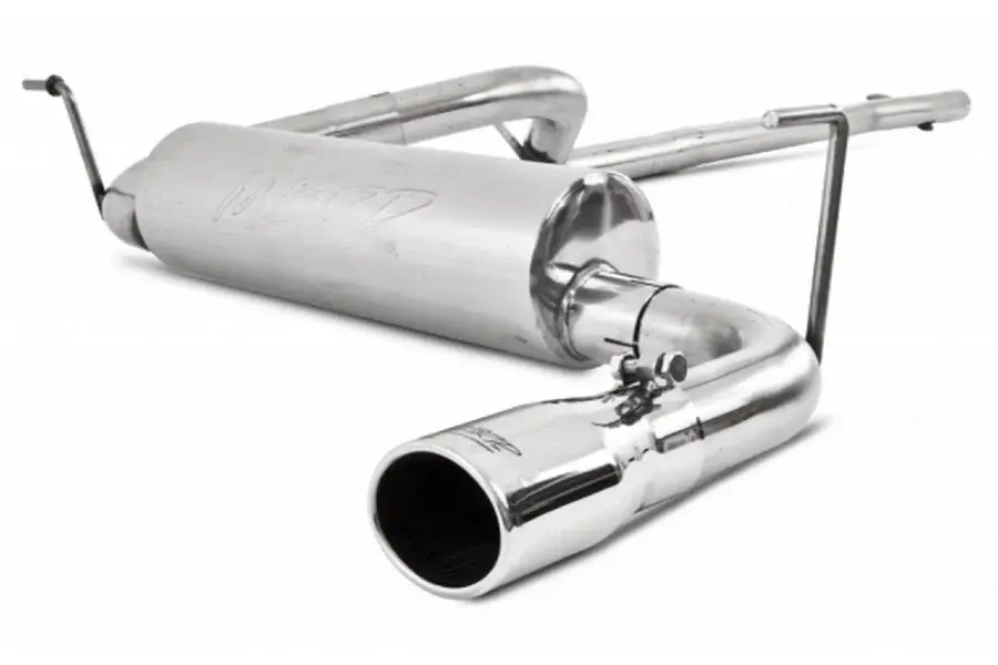 2012-18 Jeep Wrangler JK MBRP 2.5in Performance Series Cat-Back Exhaust System Singular Rear Exit - Aluminized Steel