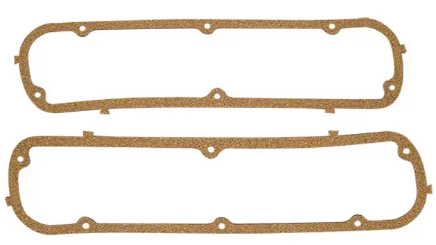 Rubber Coated Valve Cover Gaskets, Cork, 289/302/351w V8 (per pair)