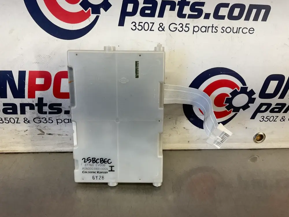 2007 Nissan 350Z AC CCM Climate Control Module 27760 OEM 25BCBEC