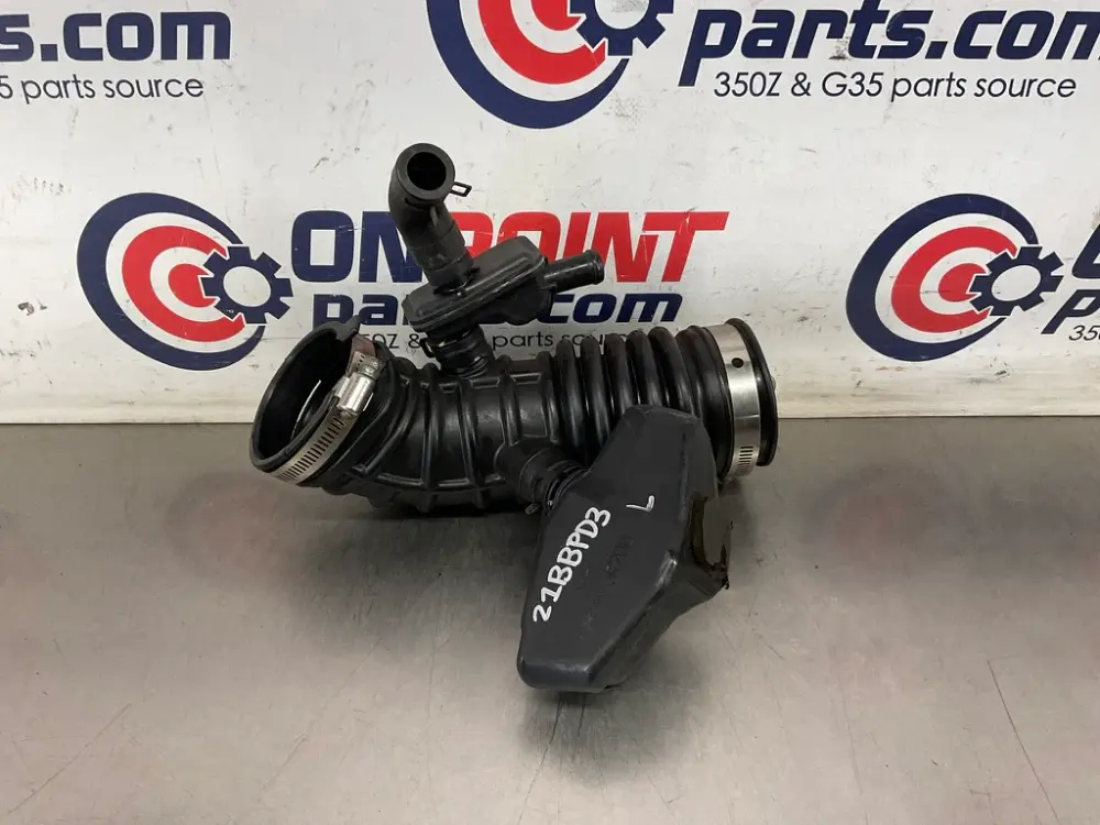 2007 Nissan 350Z Driver Left Air Intake Tube Expansion Chamber OEM 21BBPDG