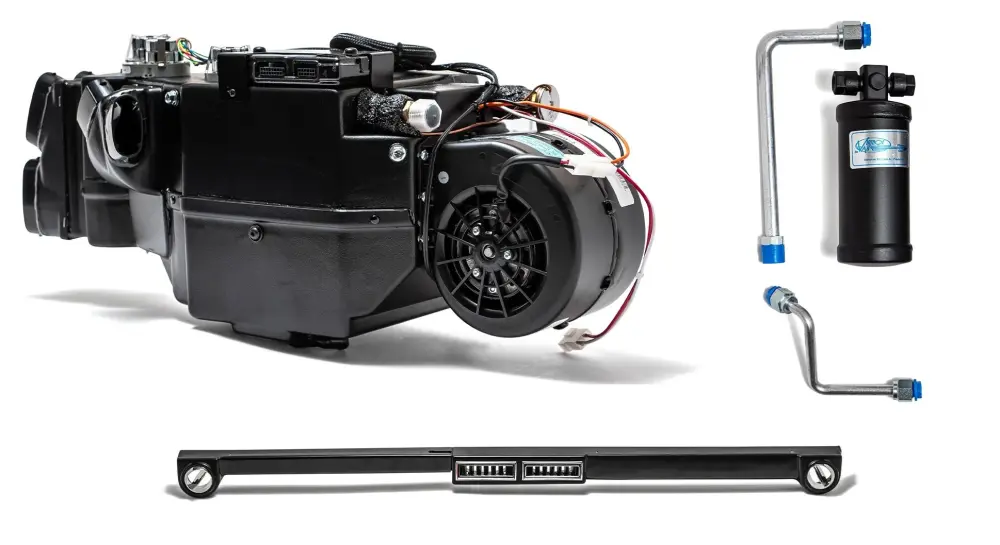 Air Conditioning Builder Kit Old-style Air - AC/Heat/Defrost, No Compressor, Universal Hoses, Builder Series, Under-Dash P...
