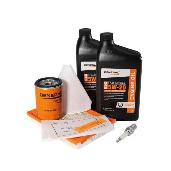 Generac A0002074675 Maintenance Kit Proprietary 5W-20 Synthetic Oil 8kW Air-Cooled Generators