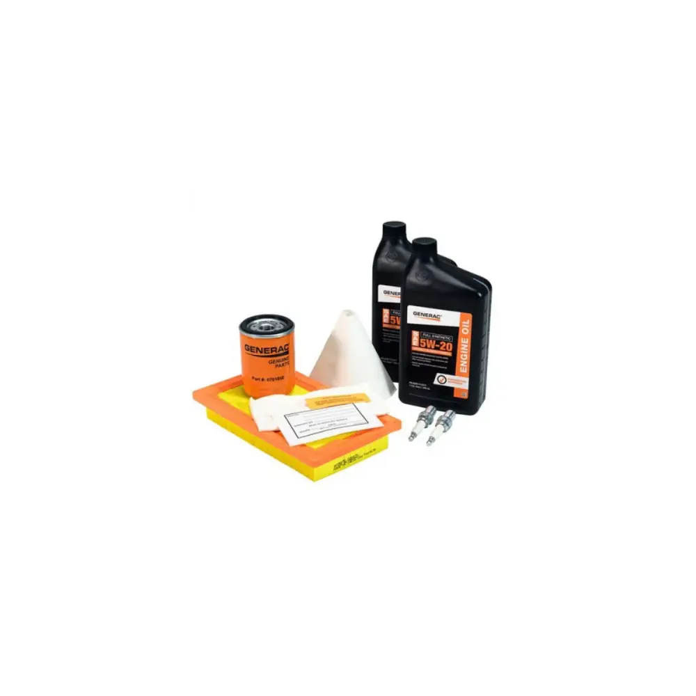 Generac A0002074712 Actual OEM Maintenance Kit Proprietary 5W-20 Synthetic Oil 20kW-26W Air-Cooled Generators