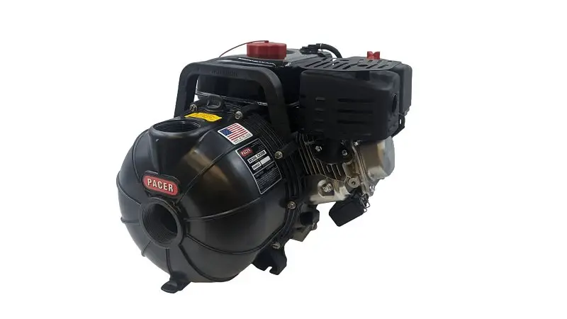 Pacer Pumps S Series SE2UL CX208 Transfer Pump, 5.5 hp, 2 Outlet, 200 gpm, Thermoplastic