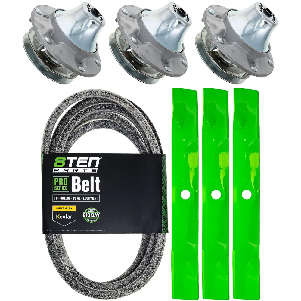 Blade Spindle Belt Kit John Deere Ztrak Z735E 60-Inch UC14208 AUC13154