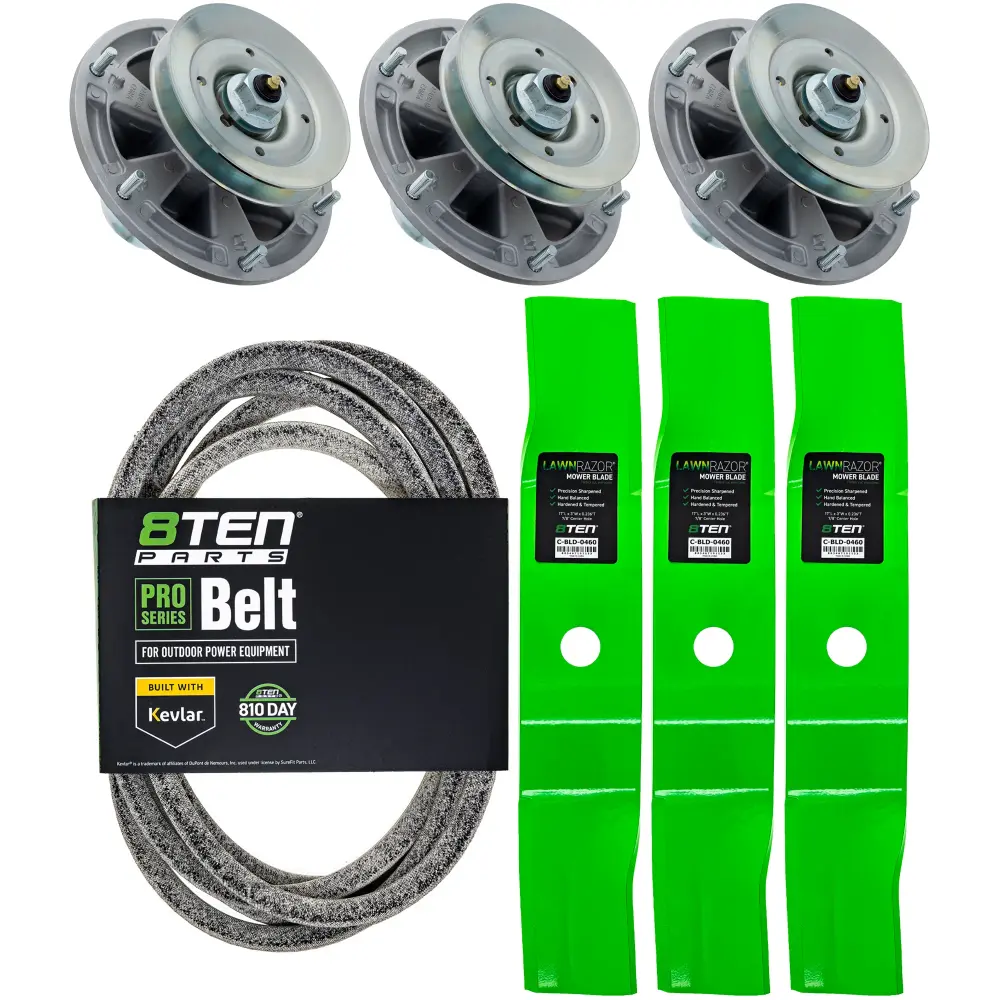 Blade Spindle Belt Kit John Deere Z720E Z740R 48-Inch TCU30315 AUC13017