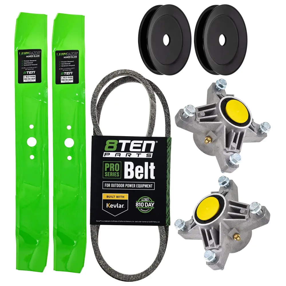 Blade Spindle Belt Pulley Deck Kit Ivory Outdoor MK1009755