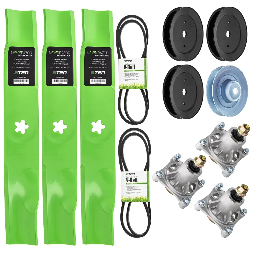 Blade Spindle Belt Pulley Deck Kit Poulan Pro Statesman MK1009760