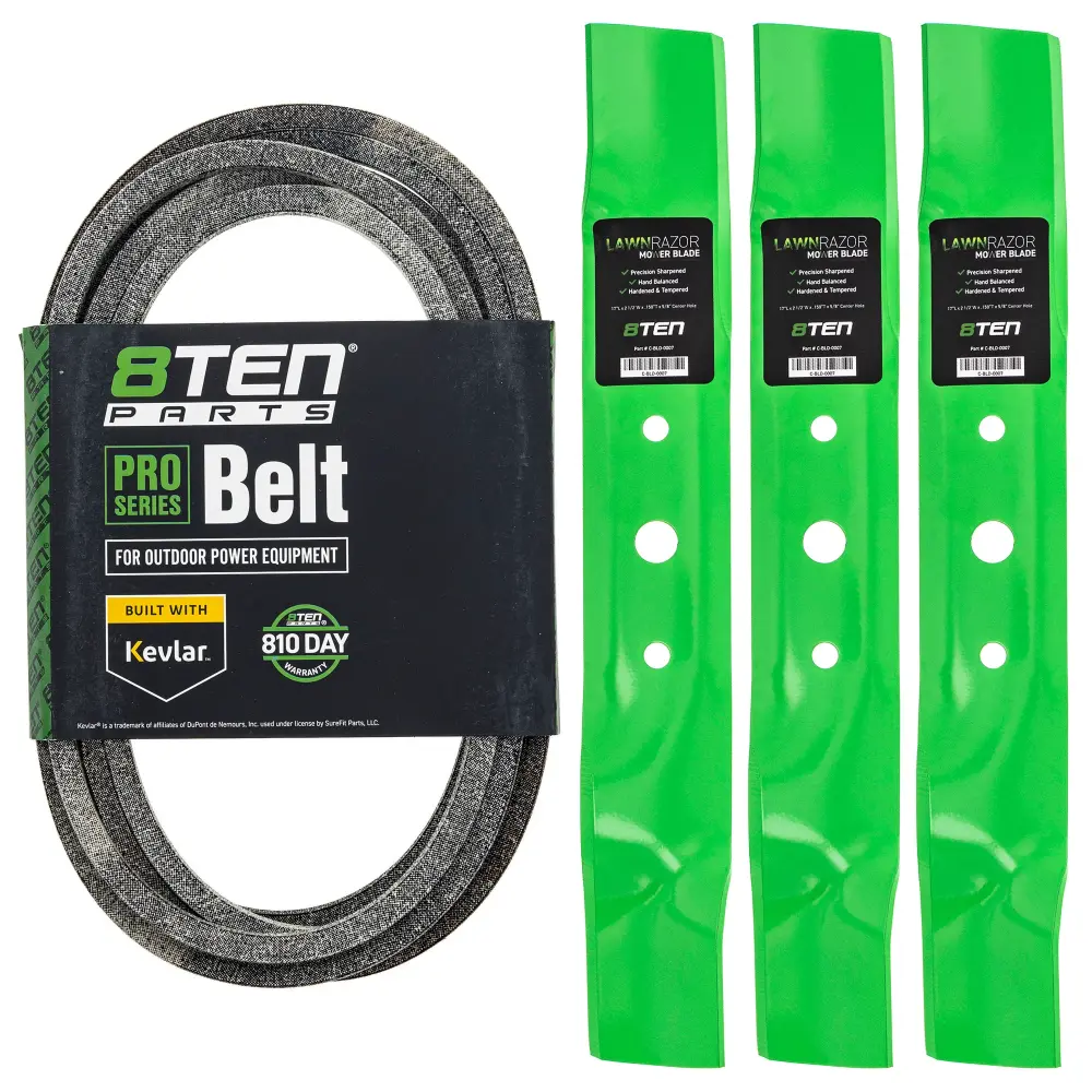 Mower Blades & Deck Belt Kit John Deere MK1007778