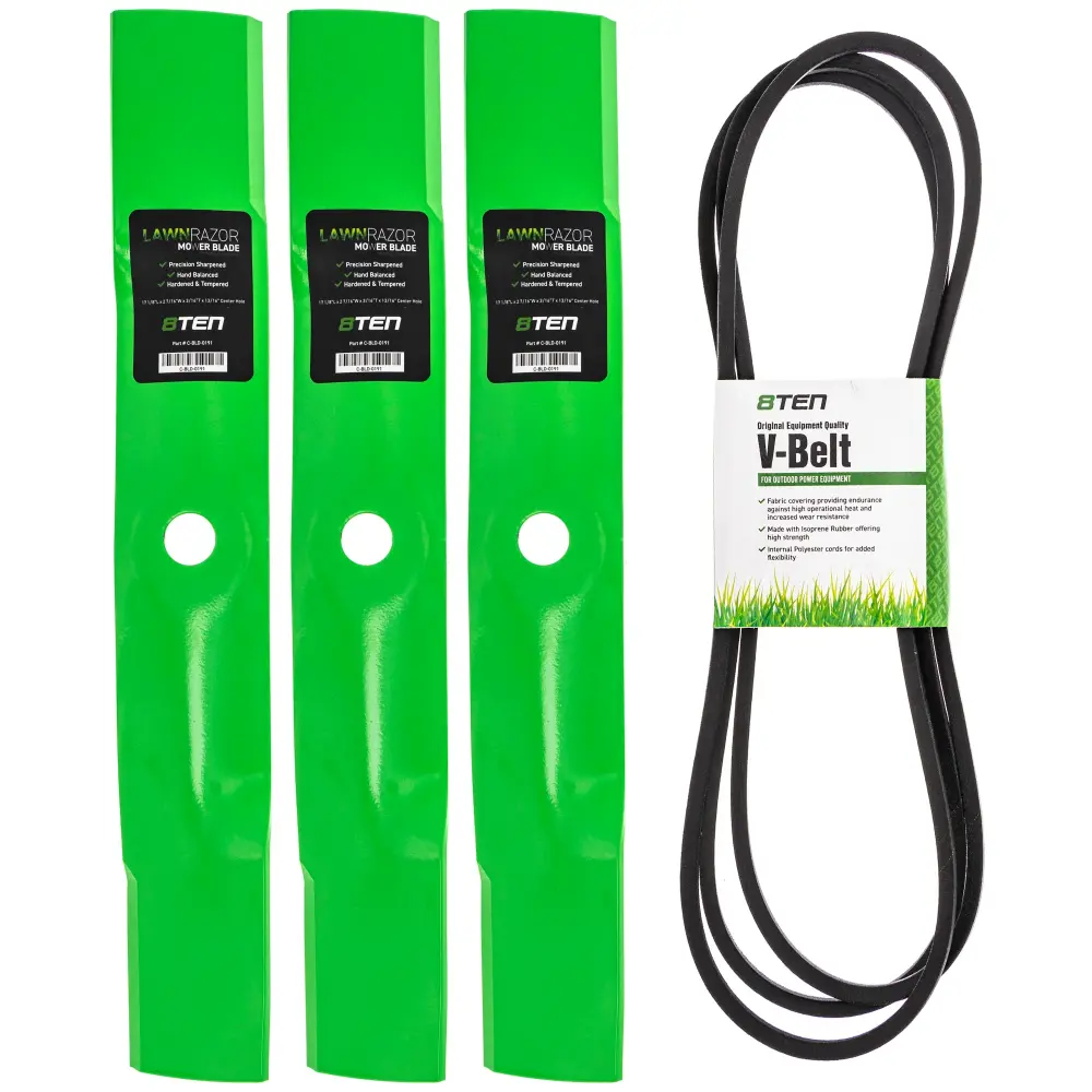 Mower Blades & Deck Belt Kit John Deere MK1007812