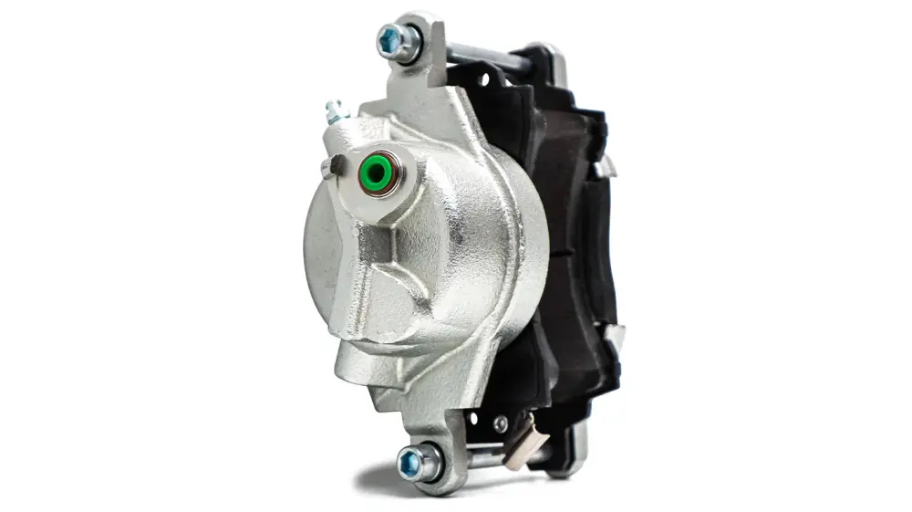 Front Brake Caliper w/Pads Disc Conversion, Driver Side, 1966-75 Ford Bronco