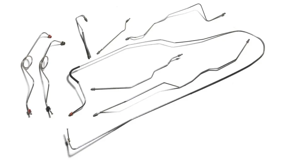 Stainless Hardened Brake Line Kit, Dana 44, Front Power Disc Brake Conversion